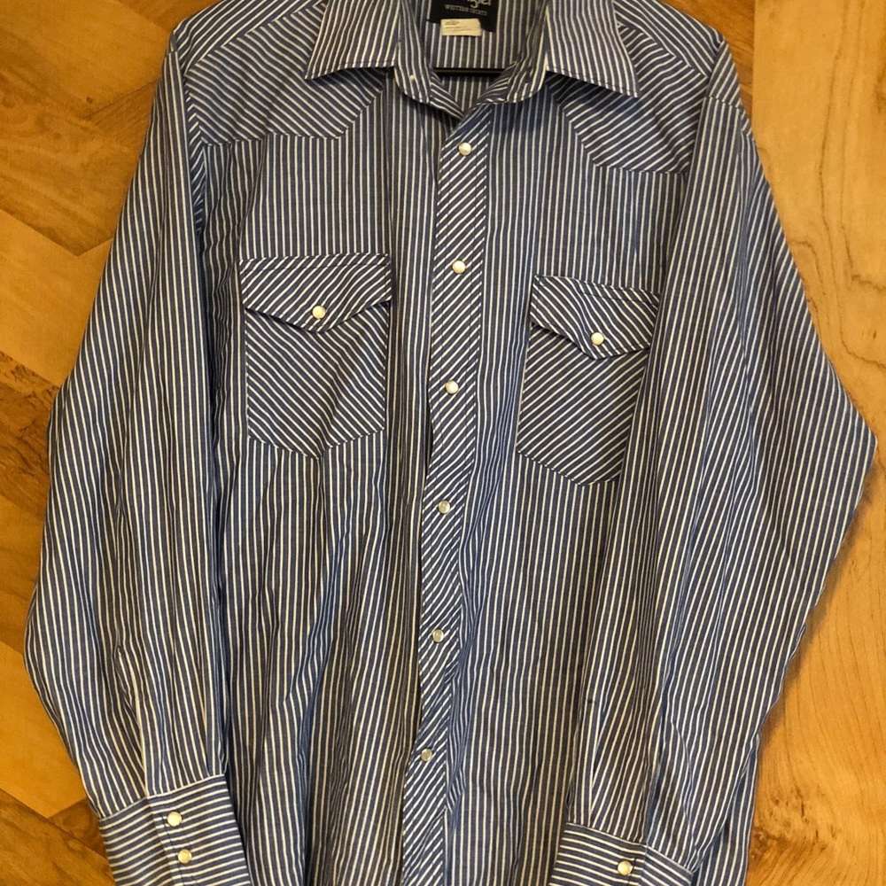 Vintage, Wrangler, long-sleeved Button Up